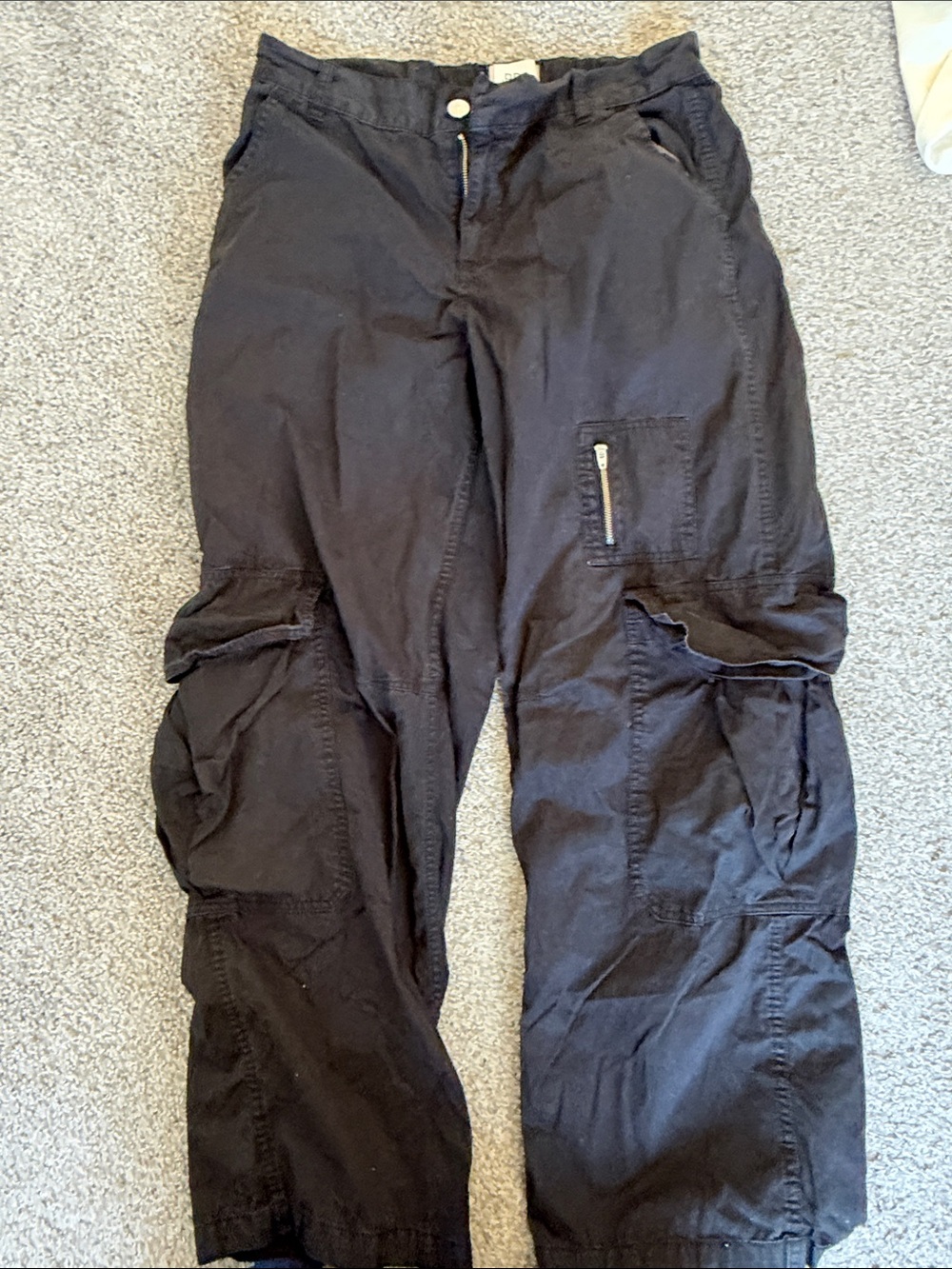 BDG Black Women’s Cargo Pants with Multiple Pockets